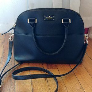 Black Kate Spade Large Cross-Body Satchel 😍😍😍